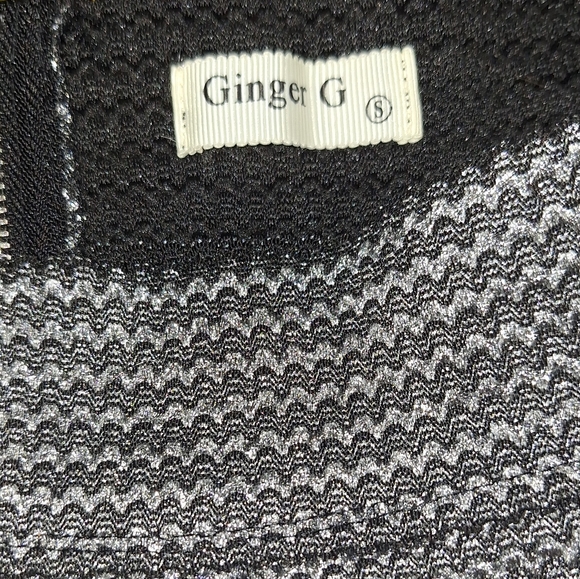 Ginger G metallic sparkle pleated mini skirt sz small *D - Picture 5 of 9